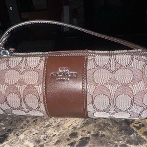 Coach Brown Leather Clutch